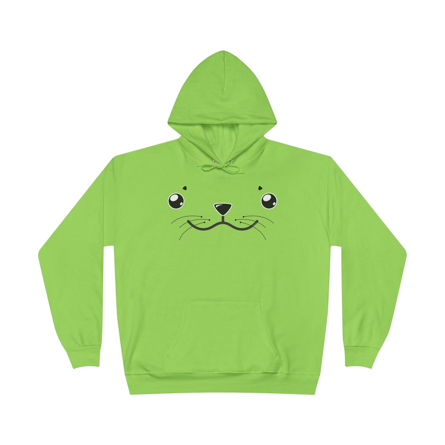 Kyu-T Face - Sealie the Cute Seal Unisex Hoodie Sweatshirt by TOOLOUD