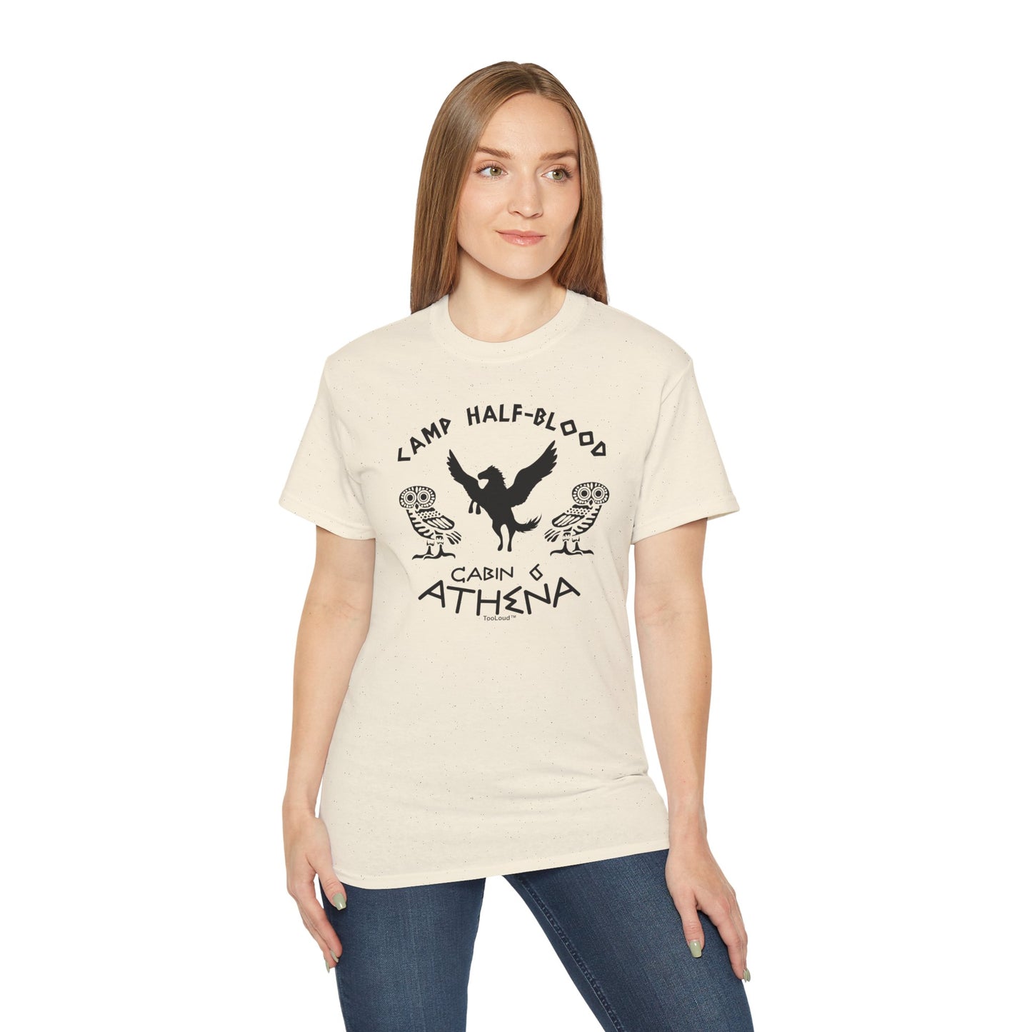 TOOLOUD Camp Half-Blood Cabin 6 Athena Women's T-Shirt (Style 2000)