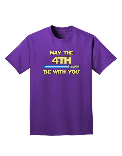 4th Be With You Beam Sword 2 Adult Dark T-Shirt-Mens T-Shirt-TooLoud-Purple-Small-Davson Sales