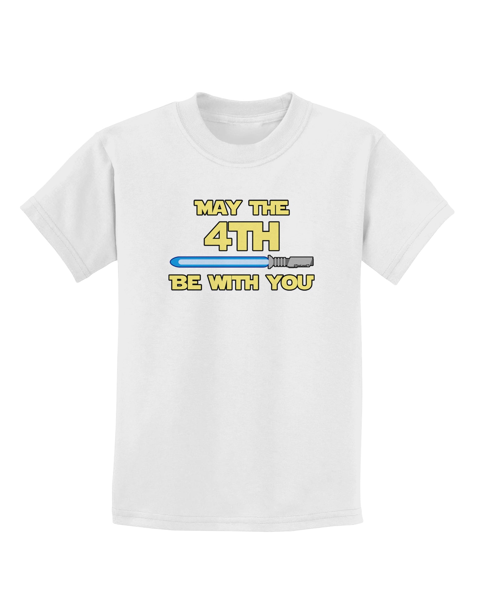 4th Be With You Beam Sword 2 Childrens T-Shirt-Childrens T-Shirt-TooLoud-White-X-Small-Davson Sales