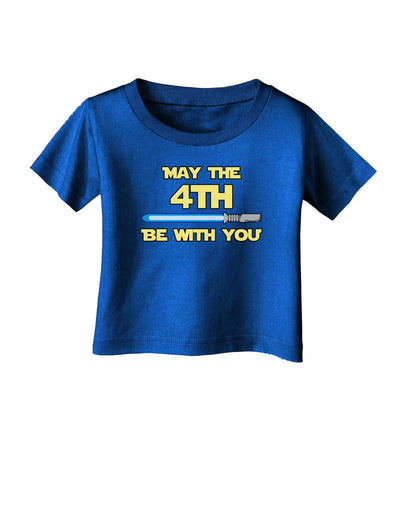 4th Be With You Beam Sword 2 Infant T-Shirt Dark-Infant T-Shirt-TooLoud-Royal-Blue-06-Months-Davson Sales
