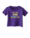 4th Be With You Beam Sword 2 Infant T-Shirt Dark-Infant T-Shirt-TooLoud-Purple-06-Months-Davson Sales