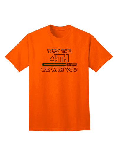 4th Be With You Beam Sword 2 - Premium Adult T-Shirt for Sci-Fi Enthusiasts-Mens T-shirts-TooLoud-Orange-Small-Davson Sales