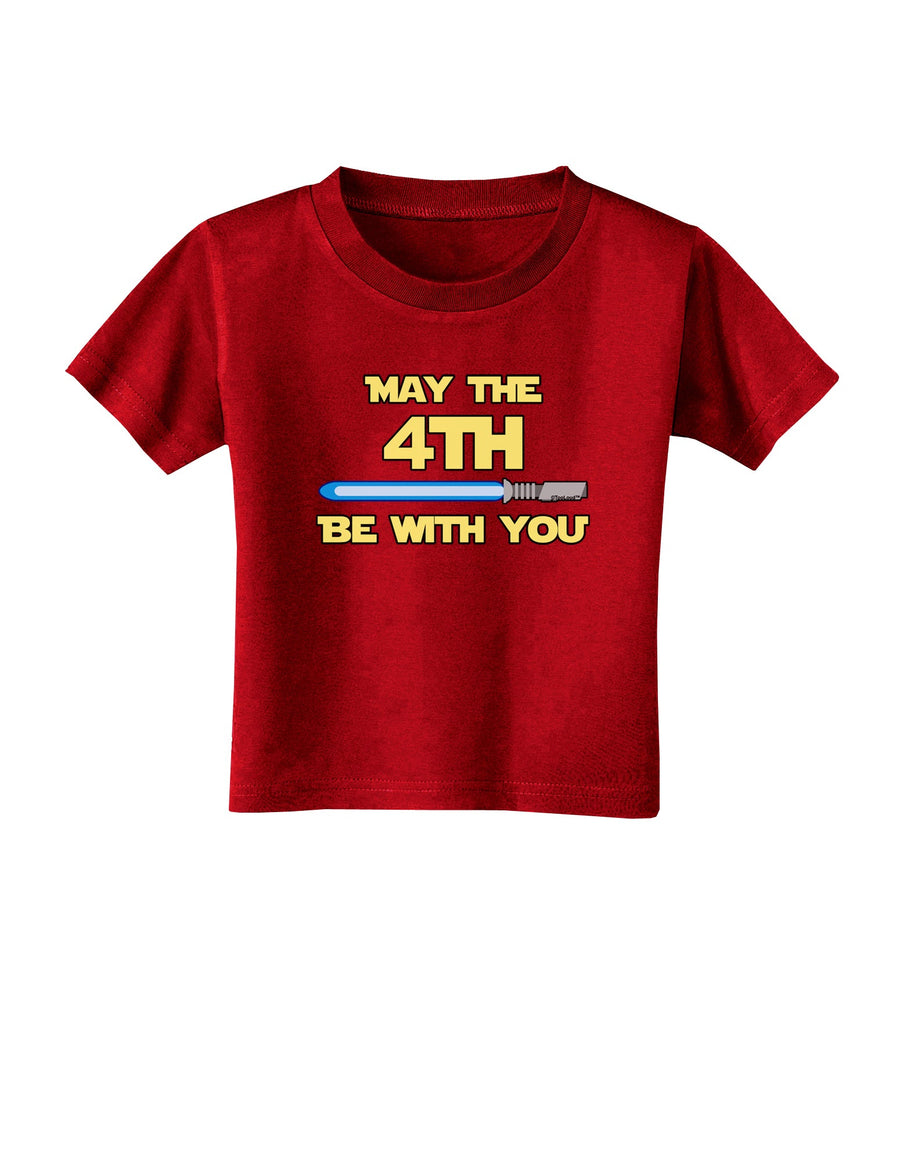 4th Be With You Beam Sword 2 Toddler T-Shirt Dark-Toddler T-Shirt-TooLoud-Black-2T-Davson Sales