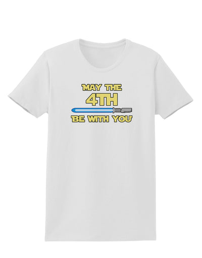 4th Be With You Beam Sword 2 Womens T-Shirt-Womens T-Shirt-TooLoud-White-X-Small-Davson Sales