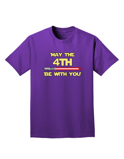 4th Be With You Beam Sword Adult Dark T-Shirt-Mens T-Shirt-TooLoud-Purple-Small-Davson Sales