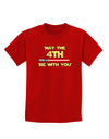 4th Be With You Beam Sword Childrens Dark T-Shirt-Childrens T-Shirt-TooLoud-Red-X-Small-Davson Sales