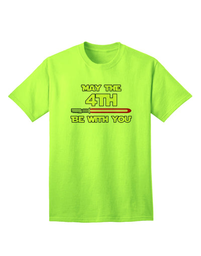 4th Be With You Beam Sword - Premium Adult T-Shirt for Enthusiasts-Mens T-shirts-TooLoud-Neon-Green-Small-Davson Sales