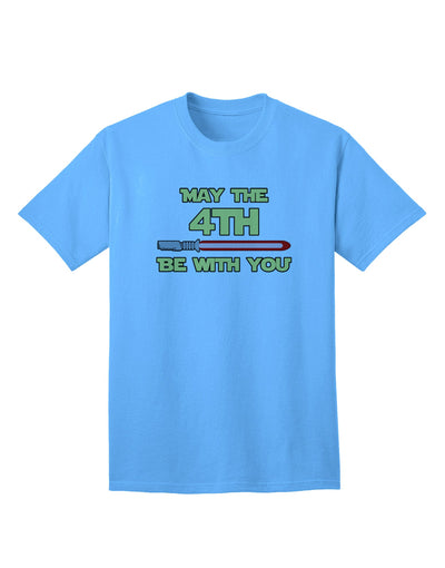 4th Be With You Beam Sword - Premium Adult T-Shirt for Enthusiasts-Mens T-shirts-TooLoud-Aquatic-Blue-Small-Davson Sales