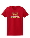 4th Be With You Beam Sword Womens Dark T-Shirt-TooLoud-Red-X-Small-Davson Sales