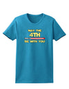 4th Be With You Beam Sword Womens Dark T-Shirt-TooLoud-Turquoise-X-Small-Davson Sales