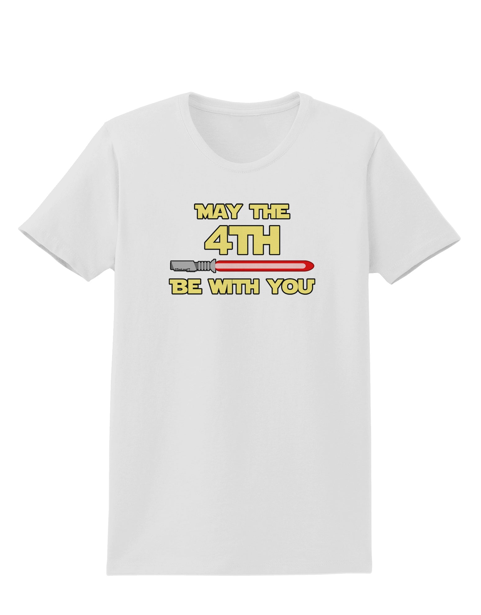 4th Be With You Beam Sword Womens T-Shirt-Womens T-Shirt-TooLoud-White-X-Small-Davson Sales