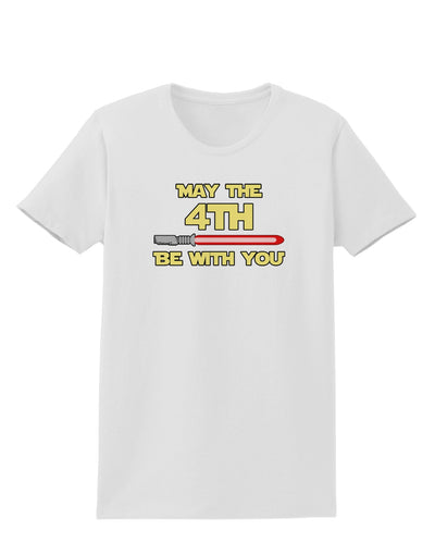 4th Be With You Beam Sword Womens T-Shirt-Womens T-Shirt-TooLoud-White-X-Small-Davson Sales