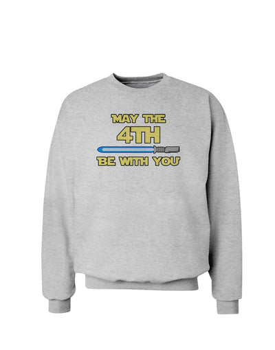 4th Be With You Beam Sword 2 Sweatshirt-Sweatshirt-TooLoud-AshGray-Small-Davson Sales