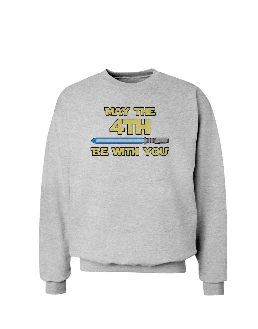 4th Be With You Beam Sword 2 Sweatshirt-Sweatshirt-TooLoud-White-Small-Davson Sales