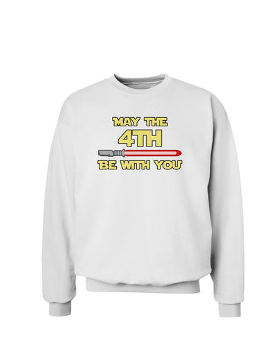 4th Be With You Beam Sword Sweatshirt-Sweatshirt-TooLoud-White-Small-Davson Sales
