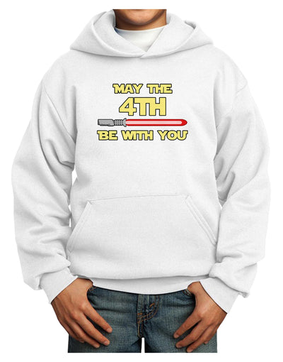 4th Be With You Beam Sword Youth Hoodie Pullover Sweatshirt-Youth Hoodie-TooLoud-White-XS-Davson Sales