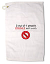 5 out of 4 People Funny Math Humor Premium Cotton Golf Towel - 16 x 25 inch by TooLoud-Golf Towel-TooLoud-16x25"-Davson Sales