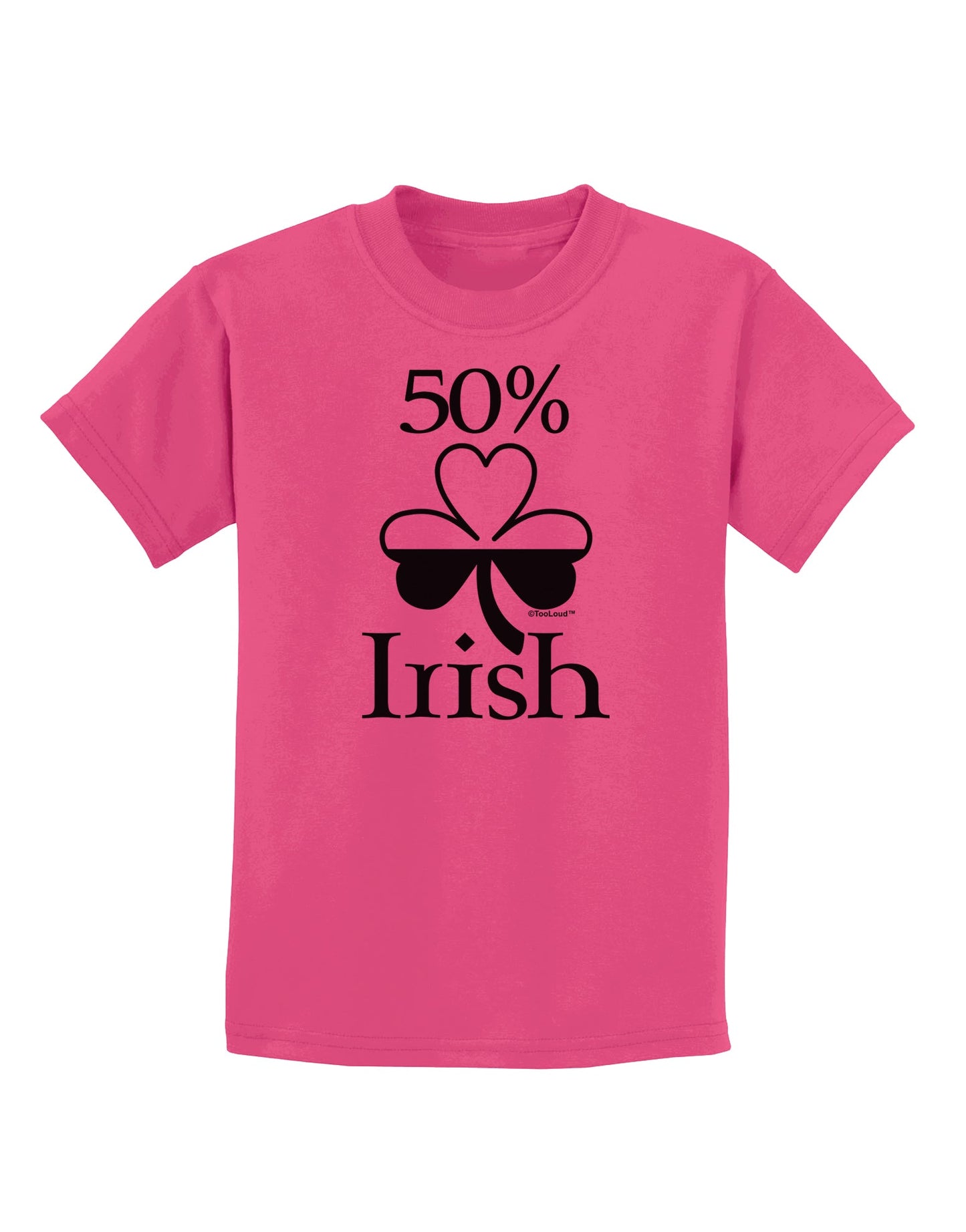 50 Percent Irish - St Patricks Day Childrens T-Shirt by TooLoud-Childrens T-Shirt-TooLoud-Sangria-X-Small-Davson Sales