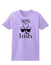 50 Percent Irish - St Patricks Day Womens T-Shirt by TooLoud-Womens T-Shirt-TooLoud-Lavender-X-Small-Davson Sales