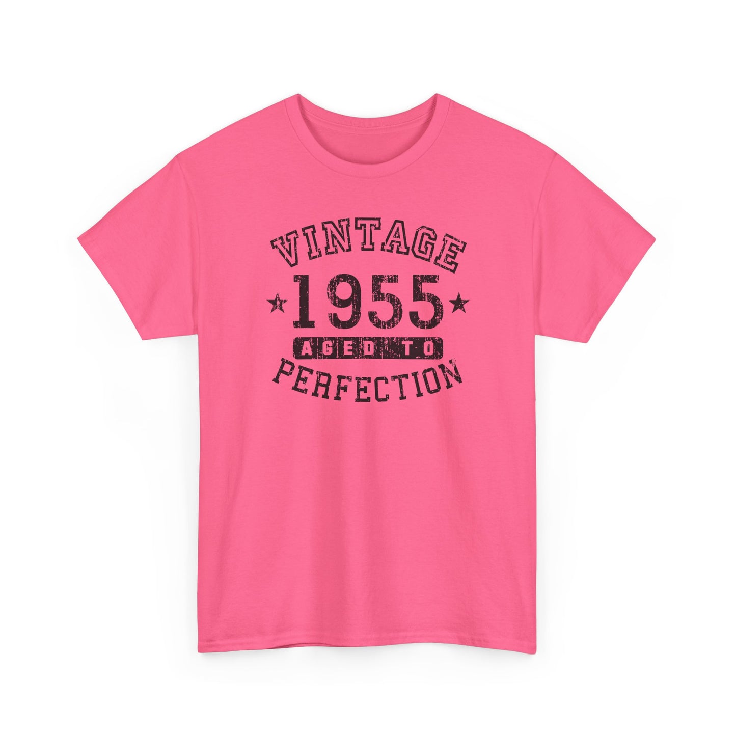 1955 - Adult Unisex Vintage Birth Year Aged to Perfection Birthday T-Shirt by TOOLOUD