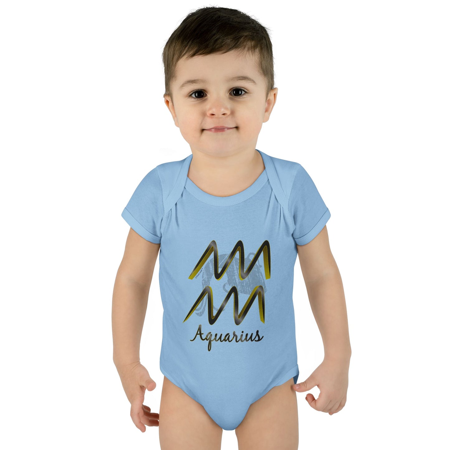 Aquarius Symbol Baby Romper Bodysuit by TOOLOUD