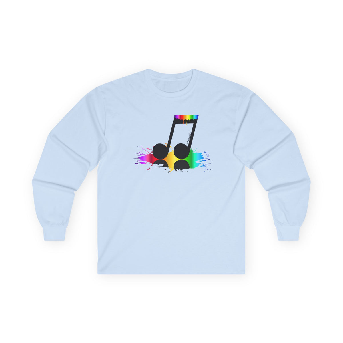 Paint Music Note Adult Long Sleeve Shirt by TOOLOUD