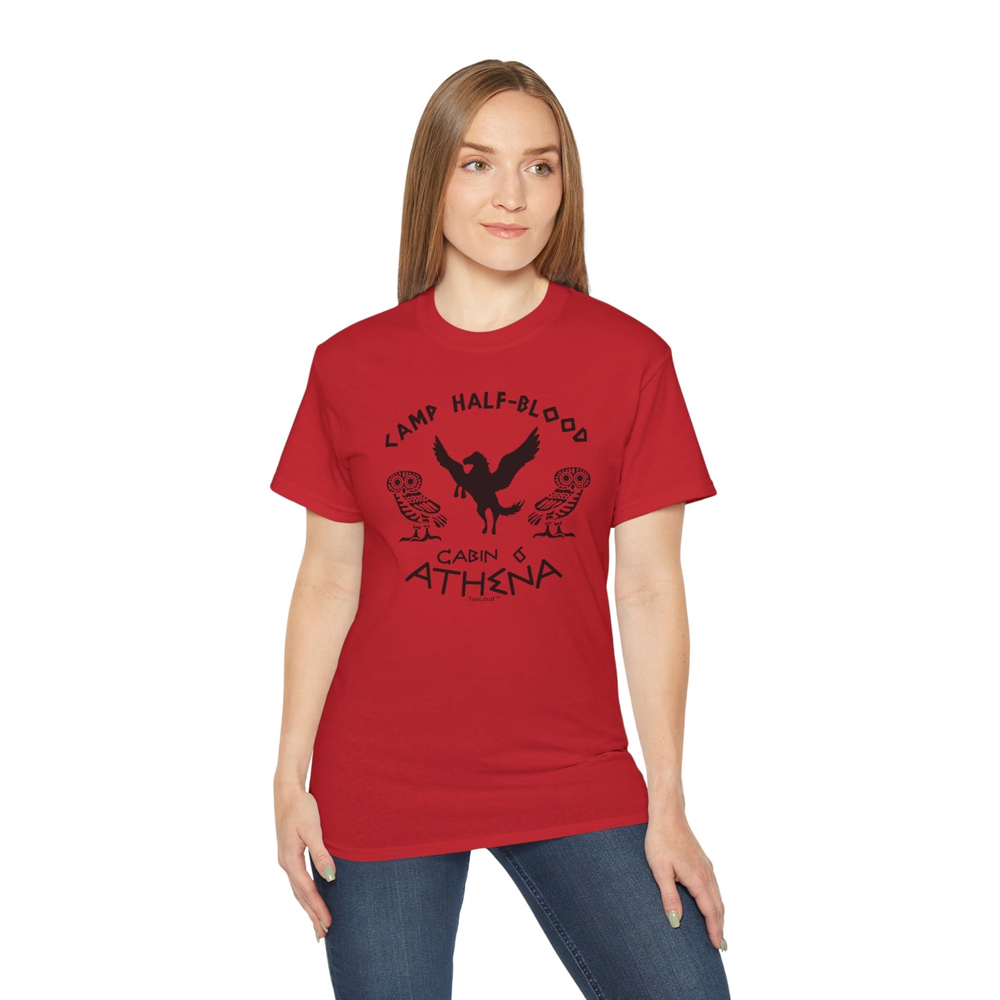 TOOLOUD Camp Half-Blood Cabin 6 Athena Women's T-Shirt (Style 2000)