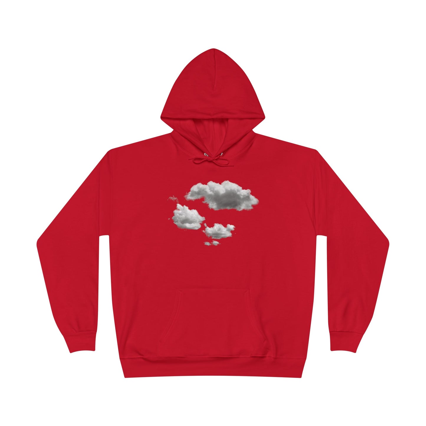 Inverted Puffy Clouds Dark Hoodie Sweatshirt by TOOLOUD
