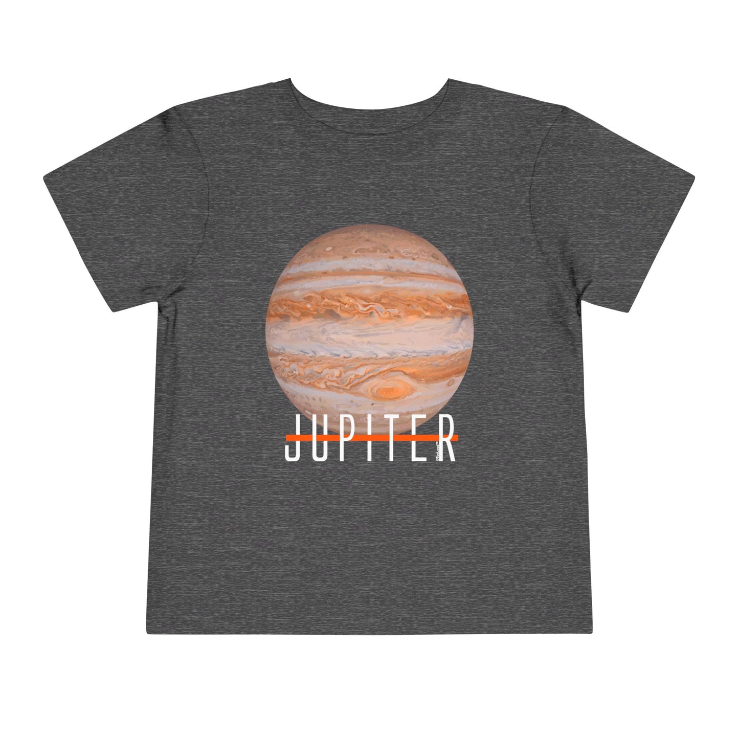 Planet Jupiter Text Toddler T-Shirt – Dark – by TOOLOUD