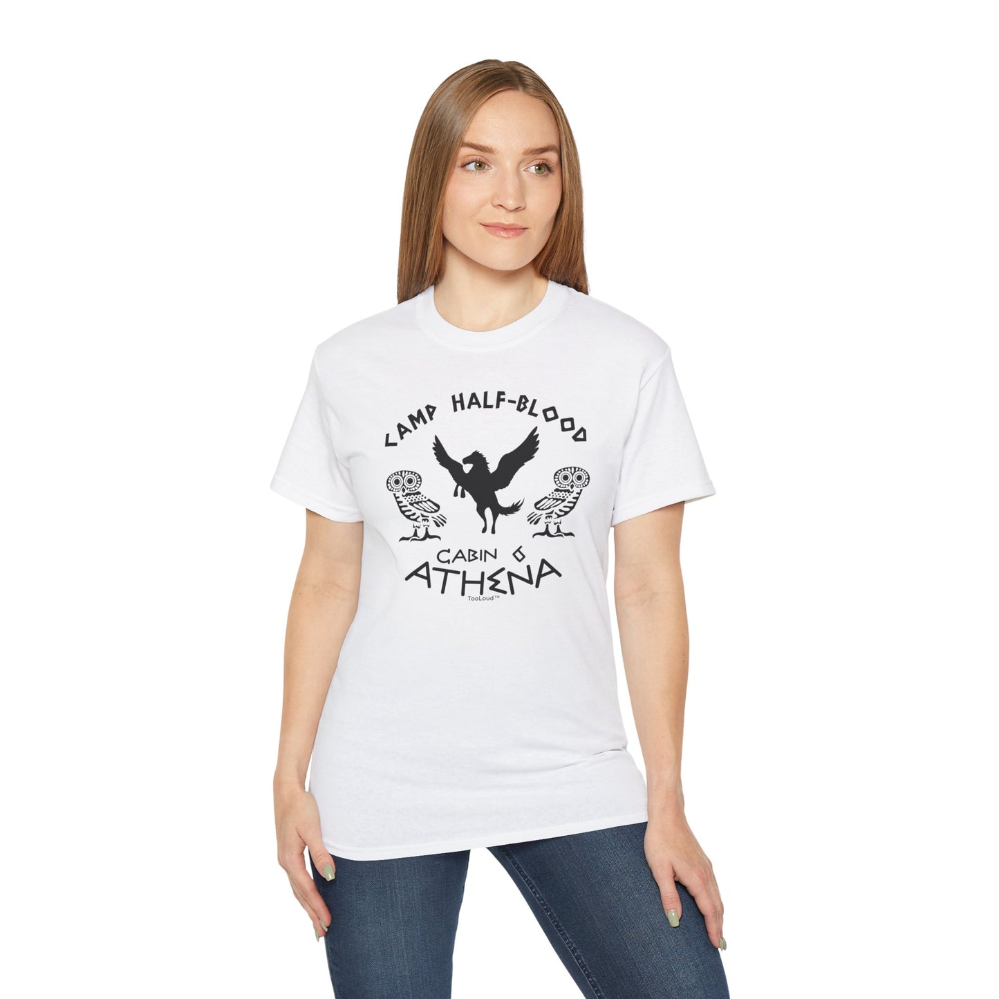 TOOLOUD Camp Half-Blood Cabin 6 Athena Women's T-Shirt (Style 2000)