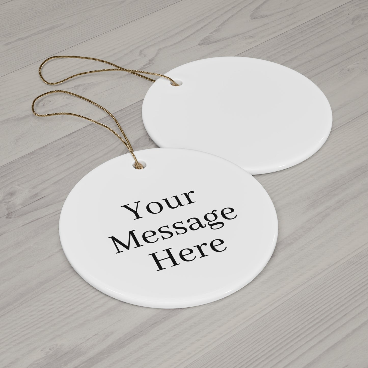 Personalized Ceramic Ornament for that Special Touch Available 4 Shapes
