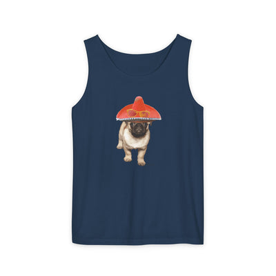 TOOLOUD Pug Dog with Sombrero Loose Adult Tank Top