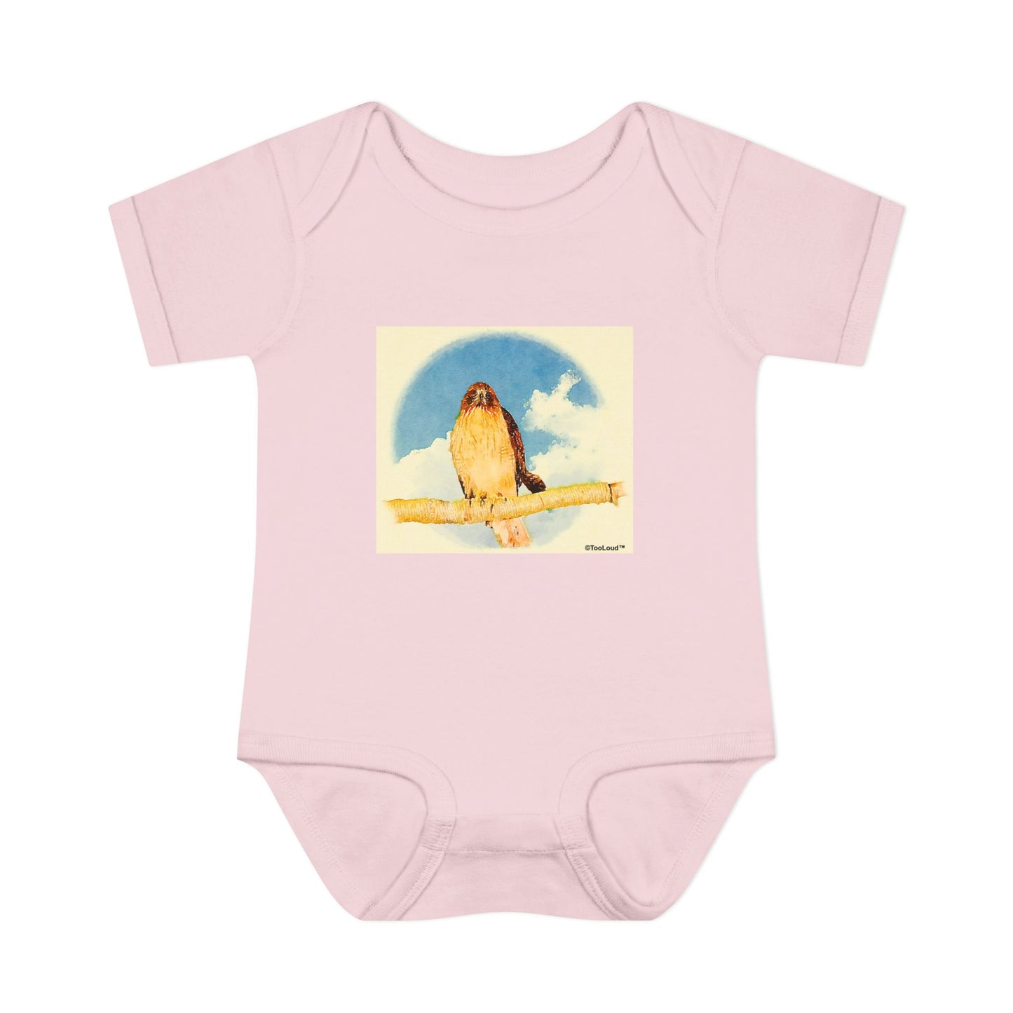 Red-tailed Hawk Baby Romper Bodysuit by TOOLOUD