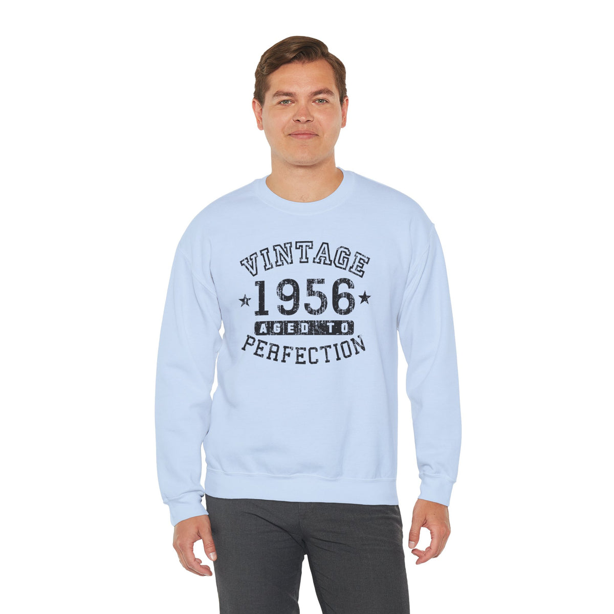 1956 – Vintage Birth Year Adult Sweatshirt by TOOLOUD