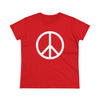 Peace Sign Symbol Women's Cotton T-Shirt by TOOLOUD