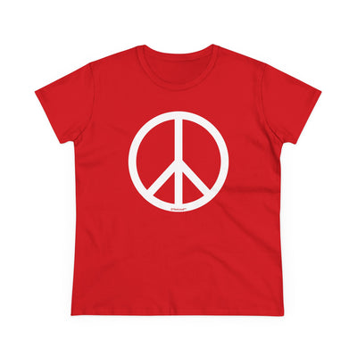 Peace Sign Symbol Women's Cotton T-Shirt by TOOLOUD