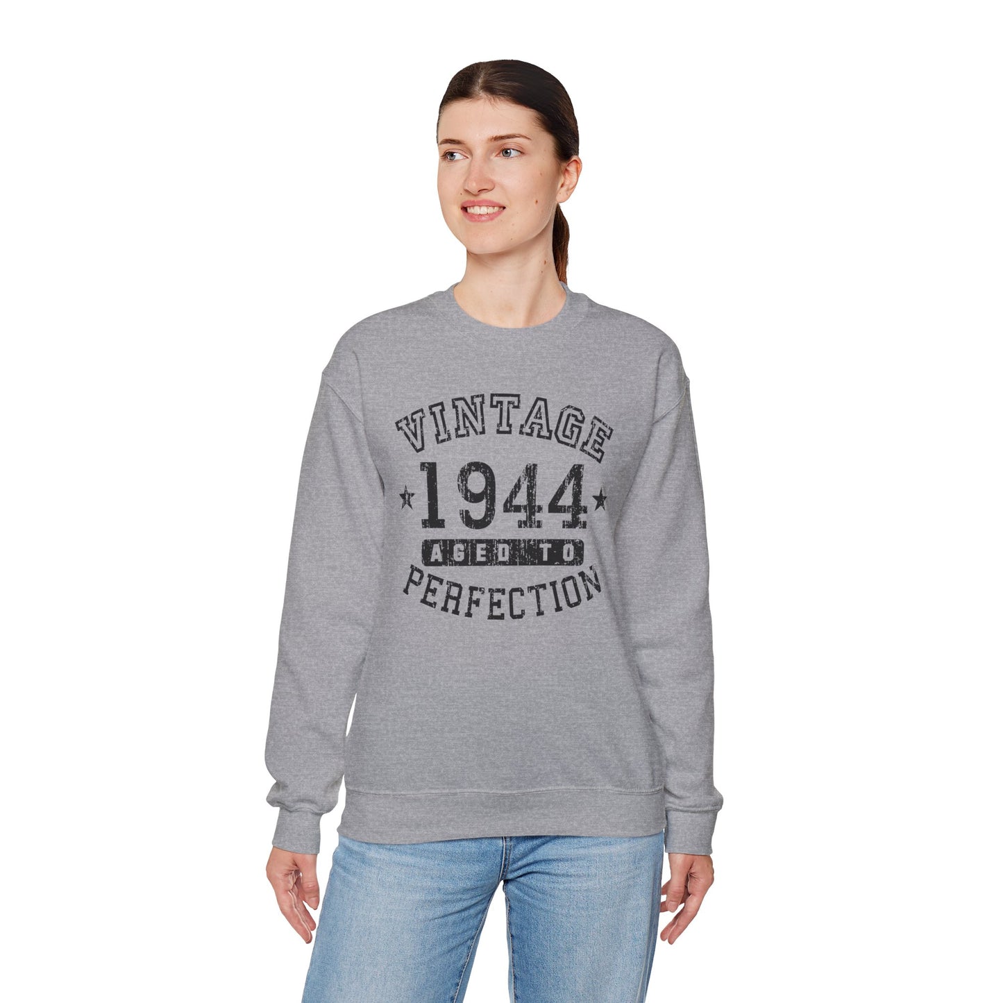 1944 - Vintage Birth Year Sweatshirt Adults Unisex by TOOLOUD