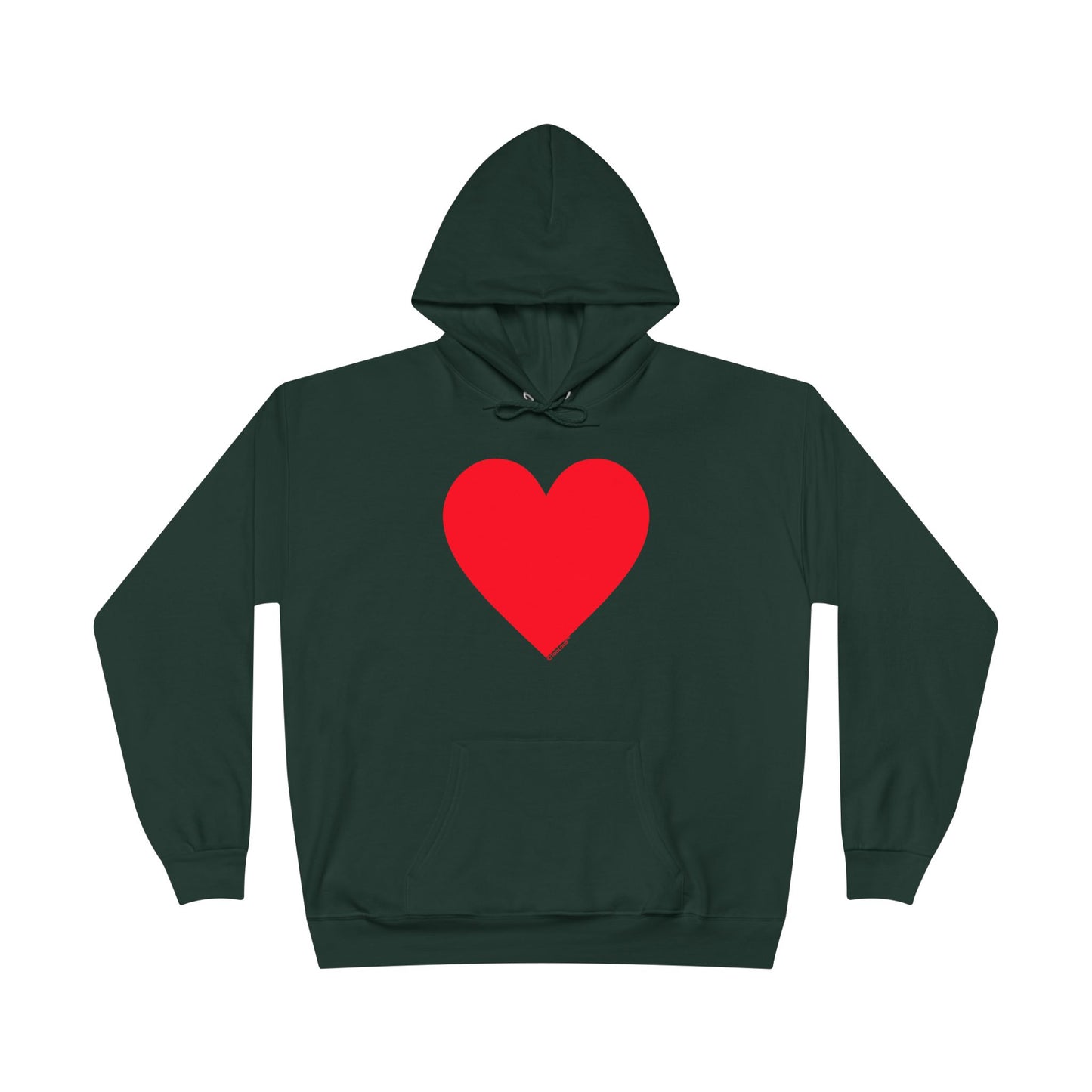 TOOLOUD Big Red Heart Valentine's Day Dark Unisex Hoodie Sweatshirt
