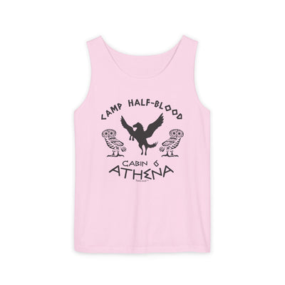 Camp Half Blood Cabin 6 Athena Loose Adult Garment-Dyed Tank Top by TOOLOUD