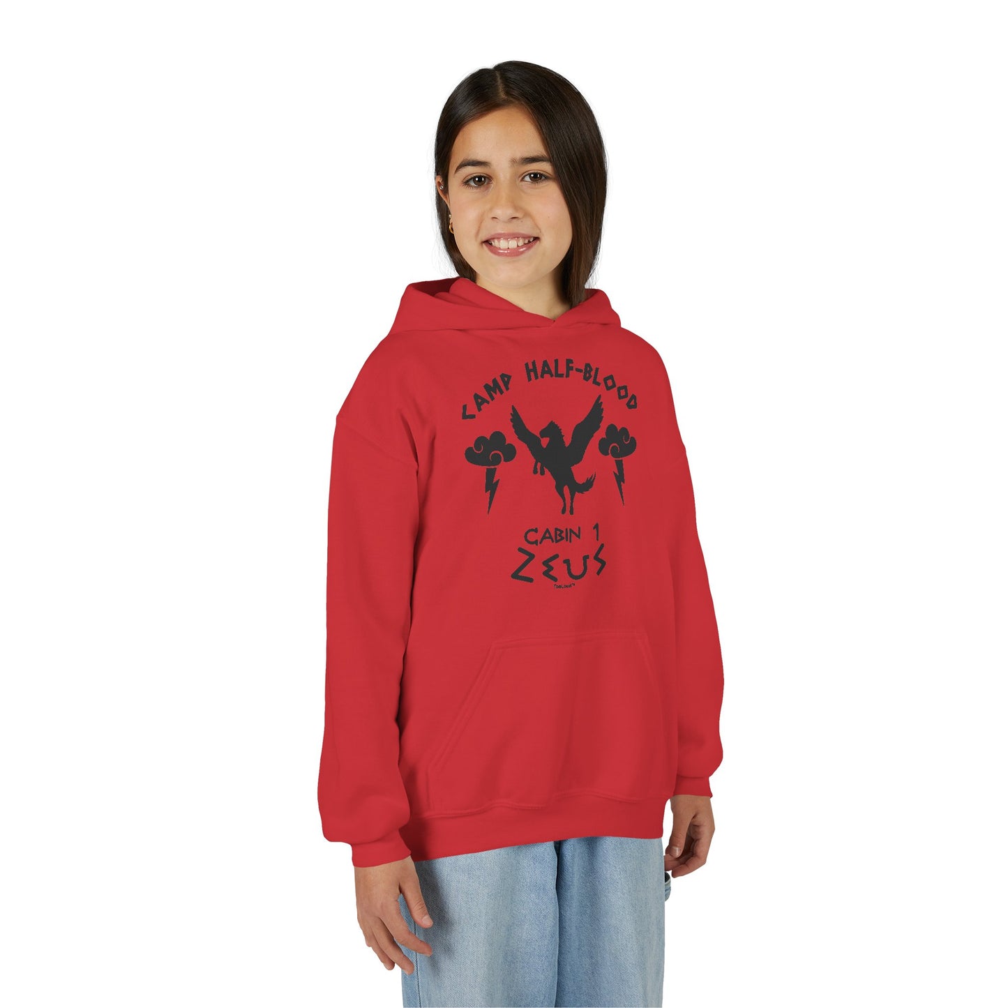 Camp Half Blood Cabin 1 Zeus Youth Children's Hoodie by TOOLOUD