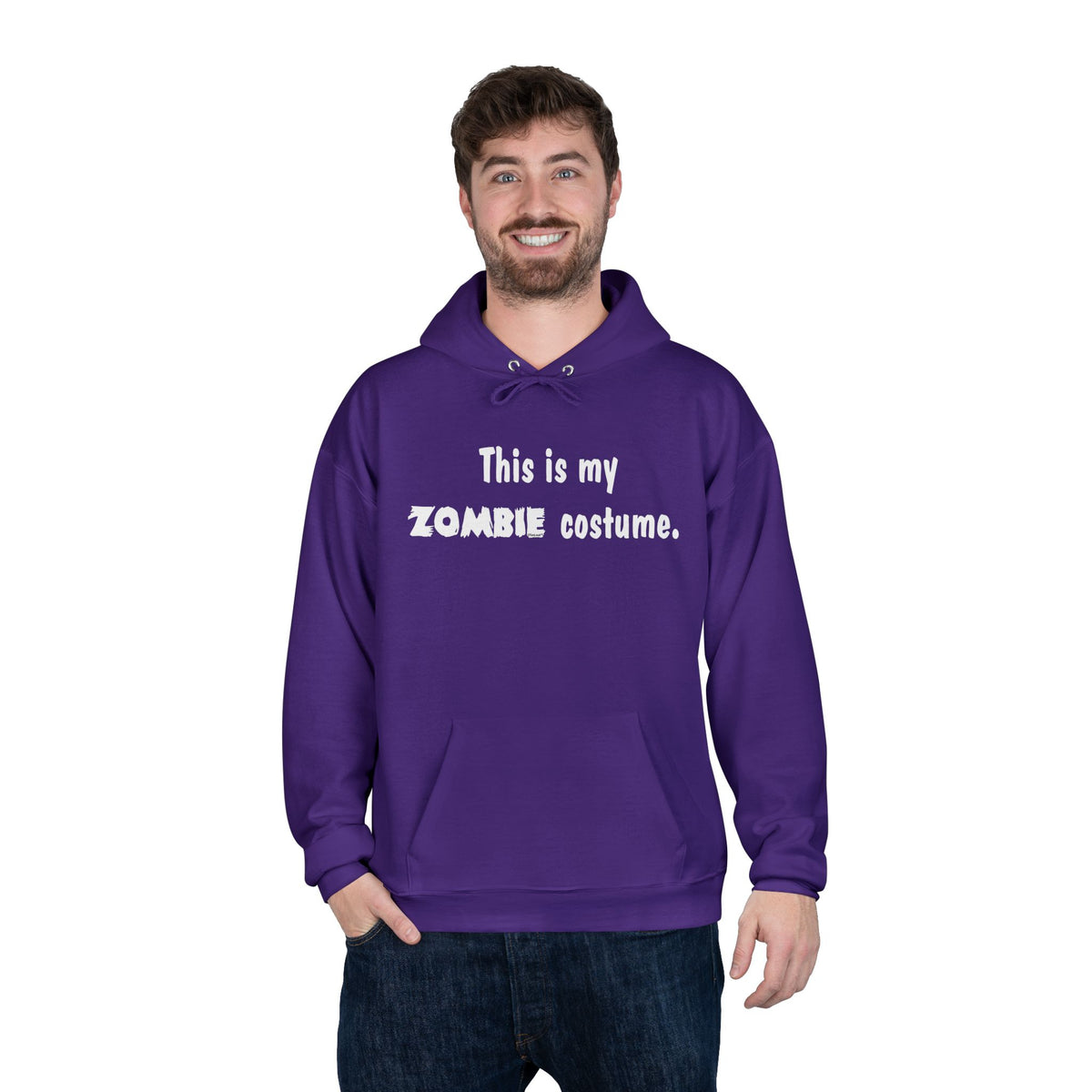 This Is My Zombie Costume – Halloween Dark Pullover Hoodie Sweatshirt by TOOLOUD