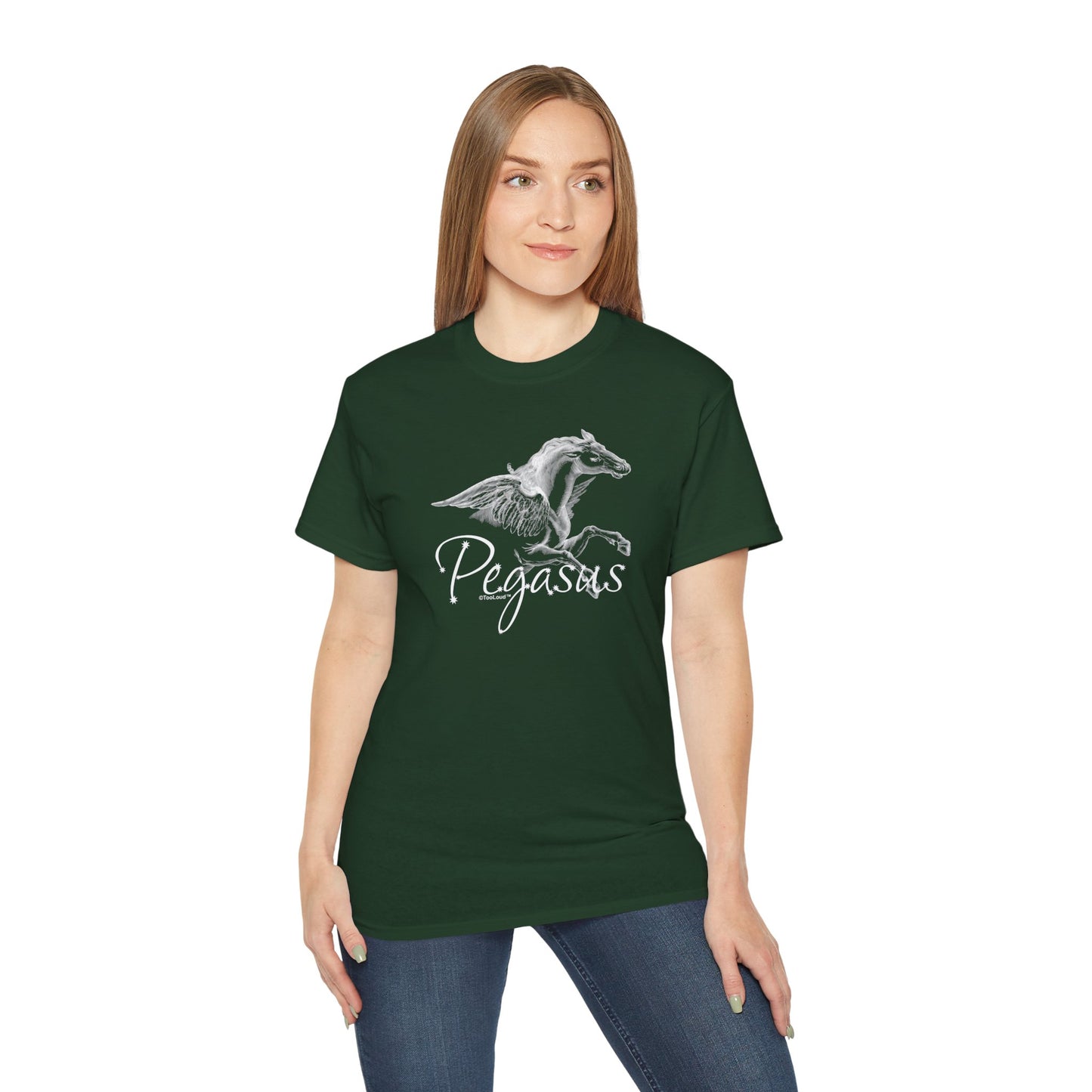 Pegasus Illustration Women’s Dark T-Shirt – by TOOLOUD