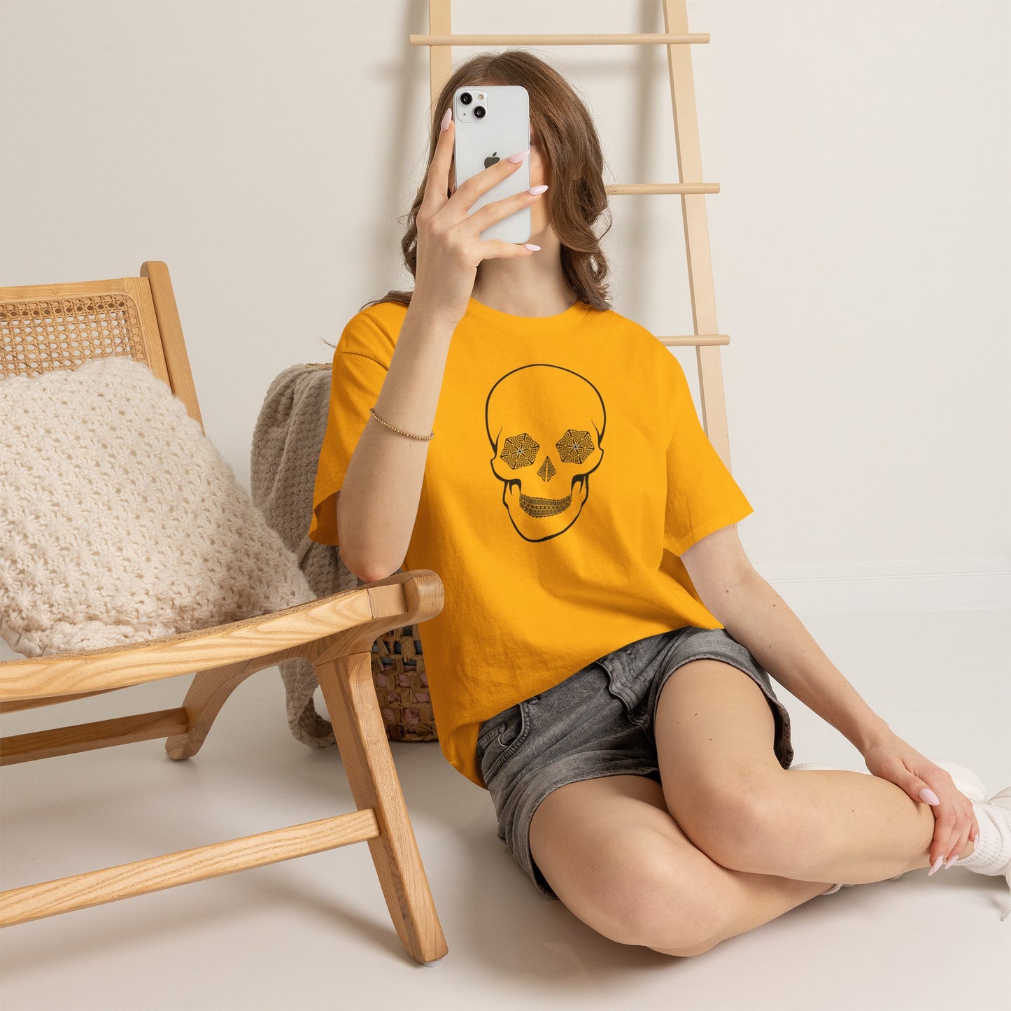 Hypno Skull Ladies Adult Women's Trippy T-Shirt by TOOLOUD