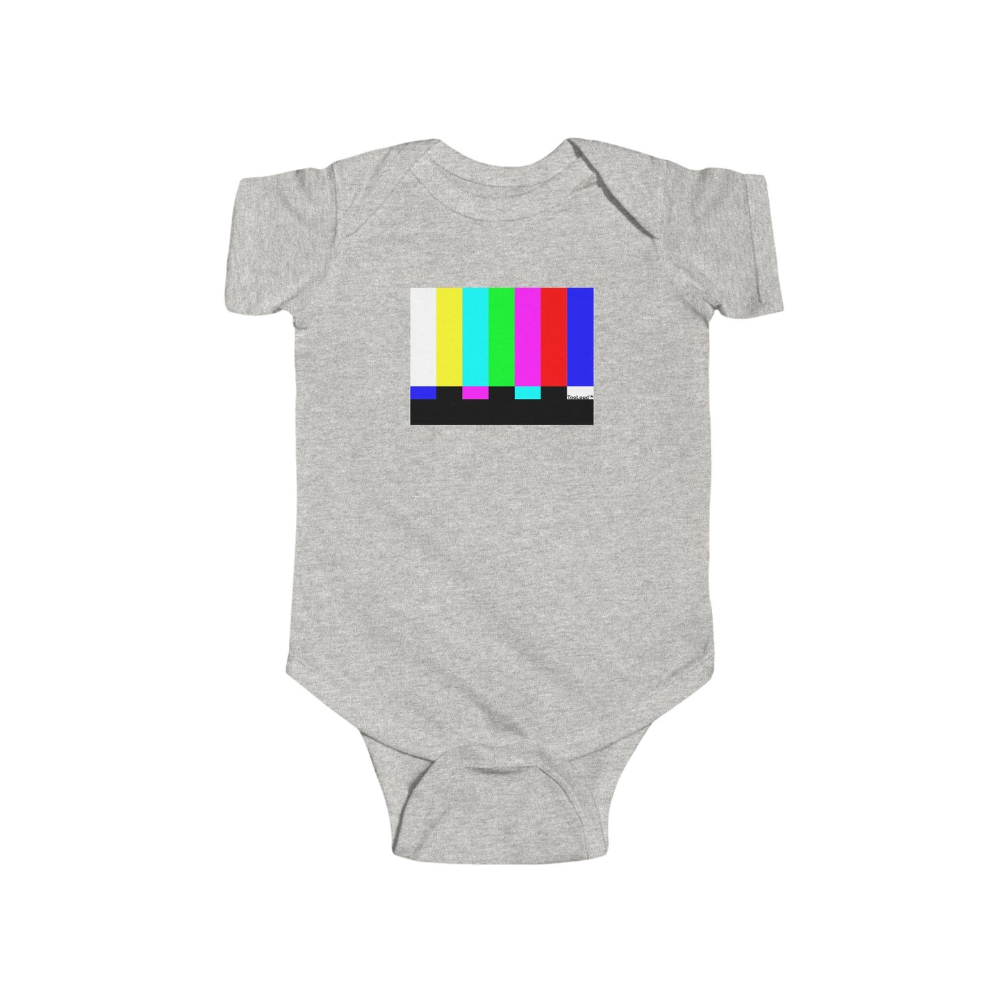 Color Bars Test Signal Baby Romper Bodysuit by TOOLOUD
