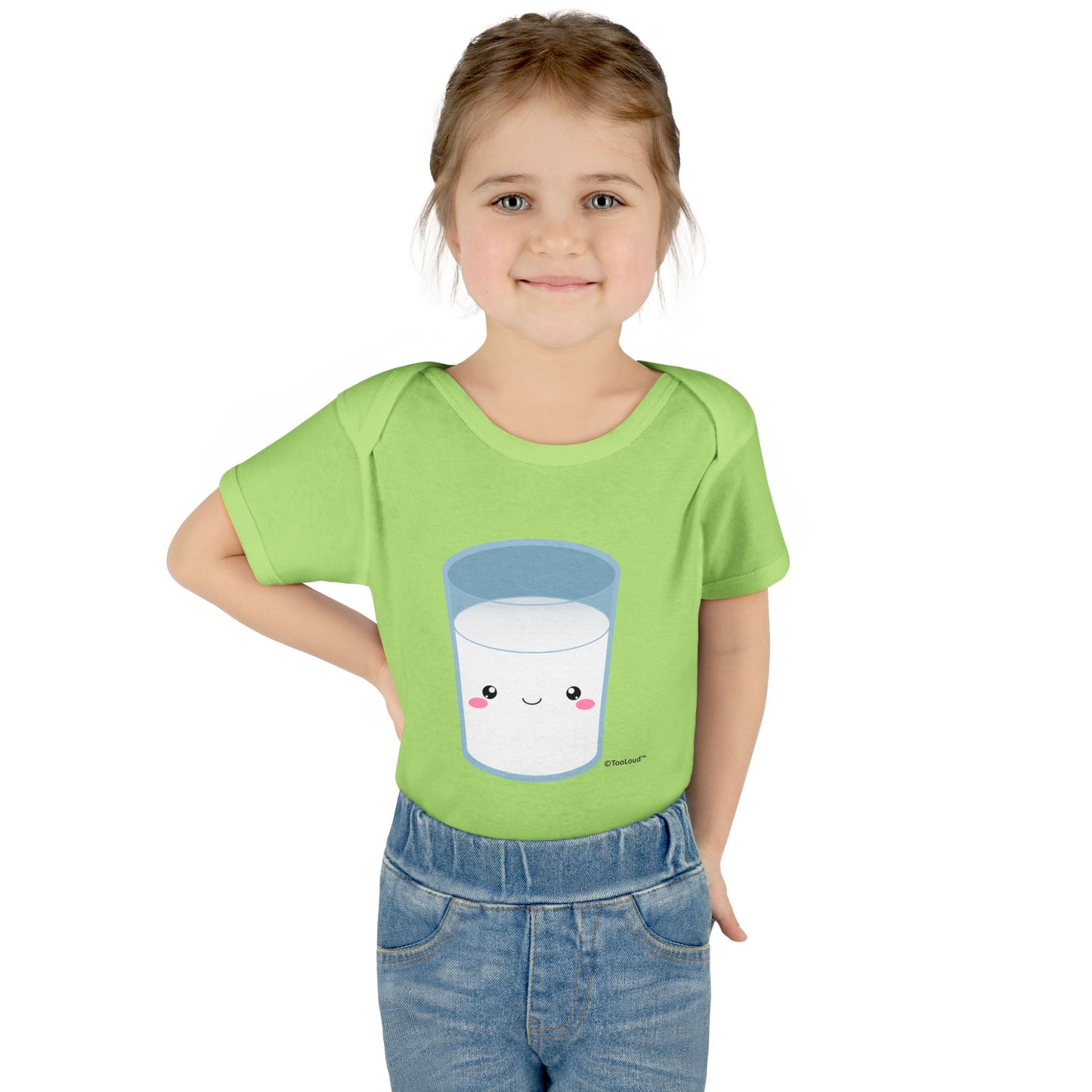 Cute Matching Milk and Cookie Design – Milk Baby Romper Bodysuit by TOOLOUD