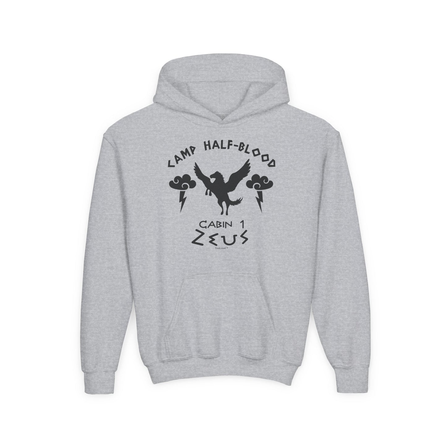 Camp Half Blood Cabin 1 Zeus Youth Children's Hoodie by TOOLOUD