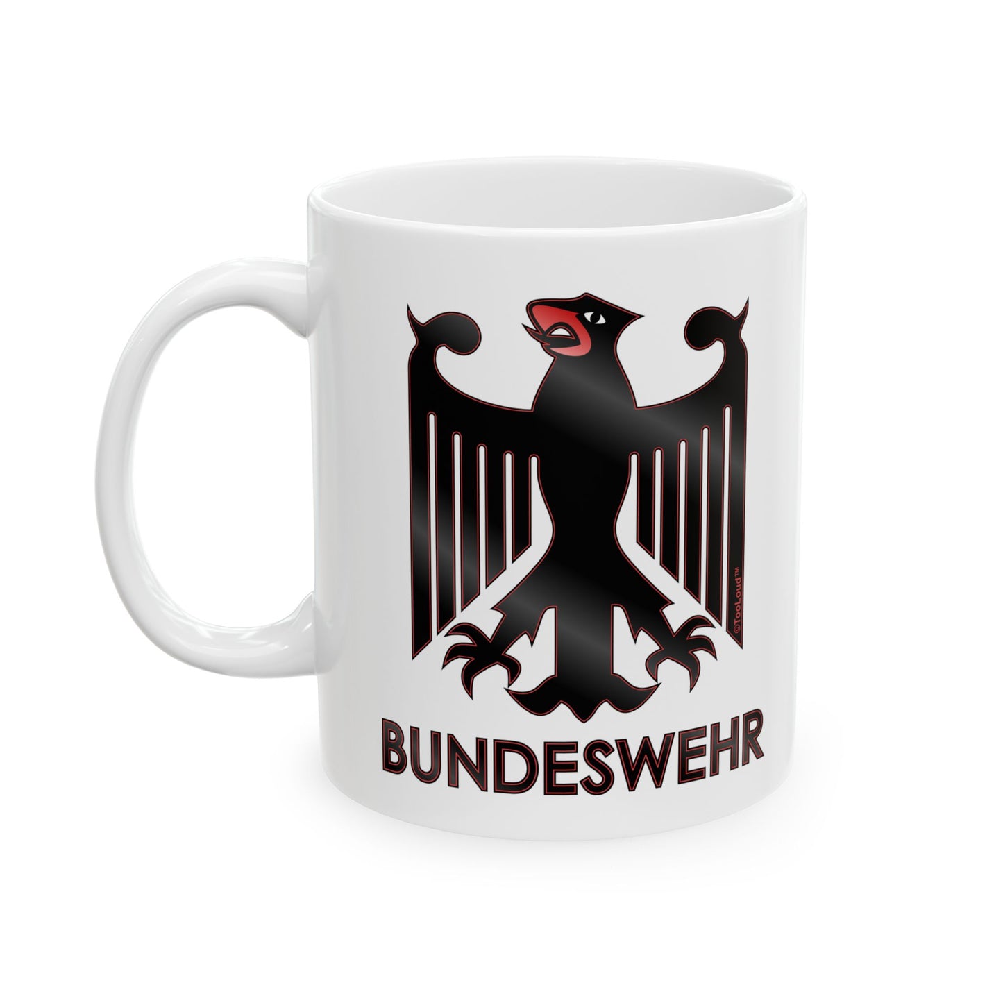 Bundeswehr Logo with Text Printed Coffee Mug – 11oz or 15oz by TOOLOUD