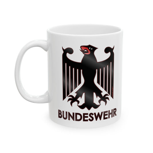 Bundeswehr Logo with Text Printed Coffee Mug – 11oz or 15oz by TOOLOUD