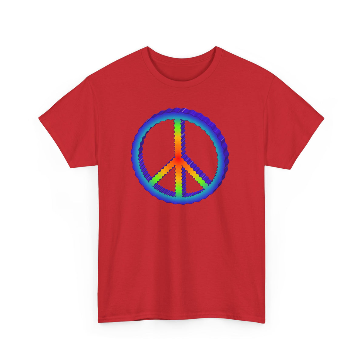 Rainbow Peace Adult Dark T-Shirt by TOOLOUD